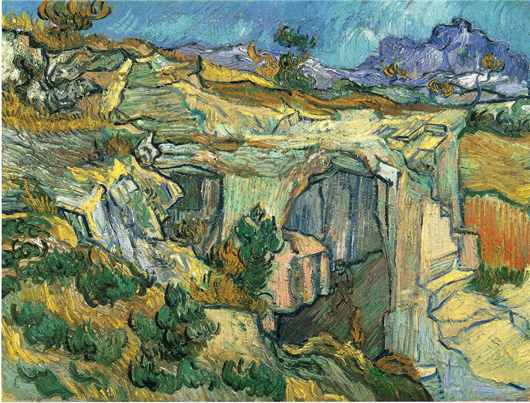 Entrance To A Quarry Near Saint-Remy Van Gogh Oil Painting